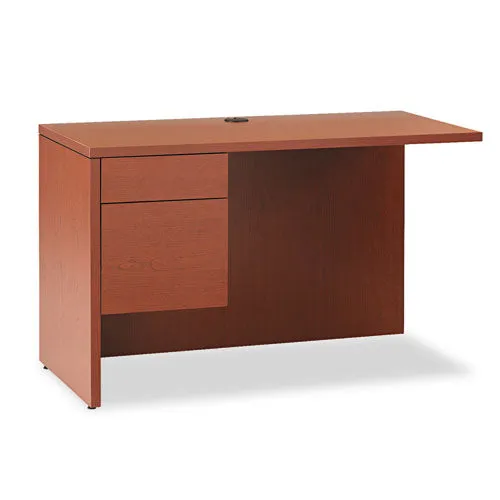 10500 Series L Workstation Return, 3/4 Height Left Ped, 48w X 24d X 29.5h, Mahogany