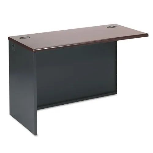 38000 Series Return Shell, Left, 60w X 24d X 29.5h, Mahogany/charcoal
