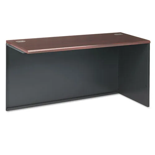 38000 Series Return Shell, Left, 60w X 24d X 29.5h, Mahogany/charcoal