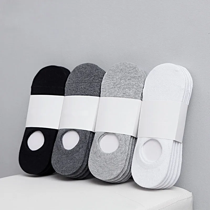 5Pair / Lot Fashion Happy Men Boat Socks