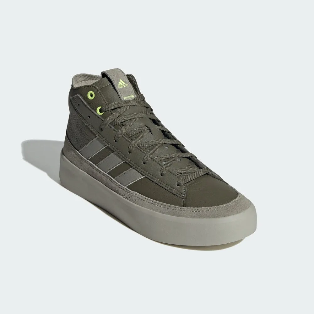 Adidas Znsored High Top Sneakers, Stone/Khaki