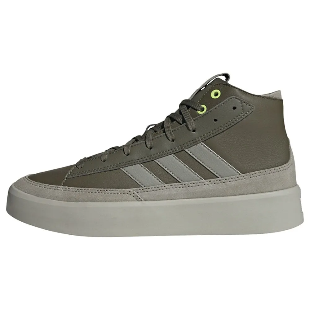 Adidas Znsored High Top Sneakers, Stone/Khaki