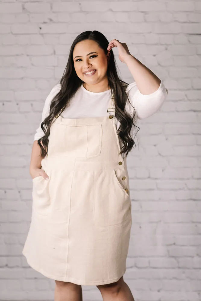 Angel Eyes Overall Dress (Curvy)