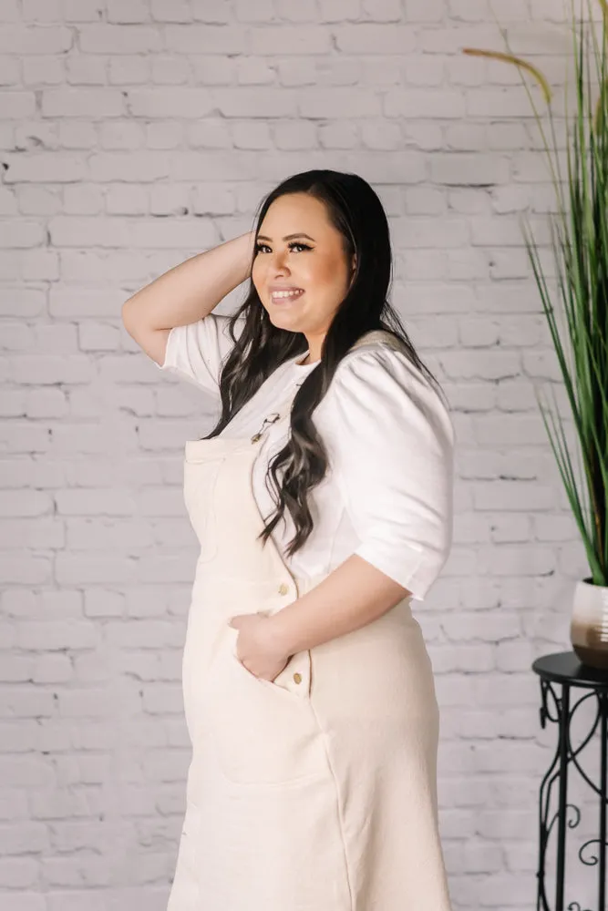 Angel Eyes Overall Dress (Curvy)