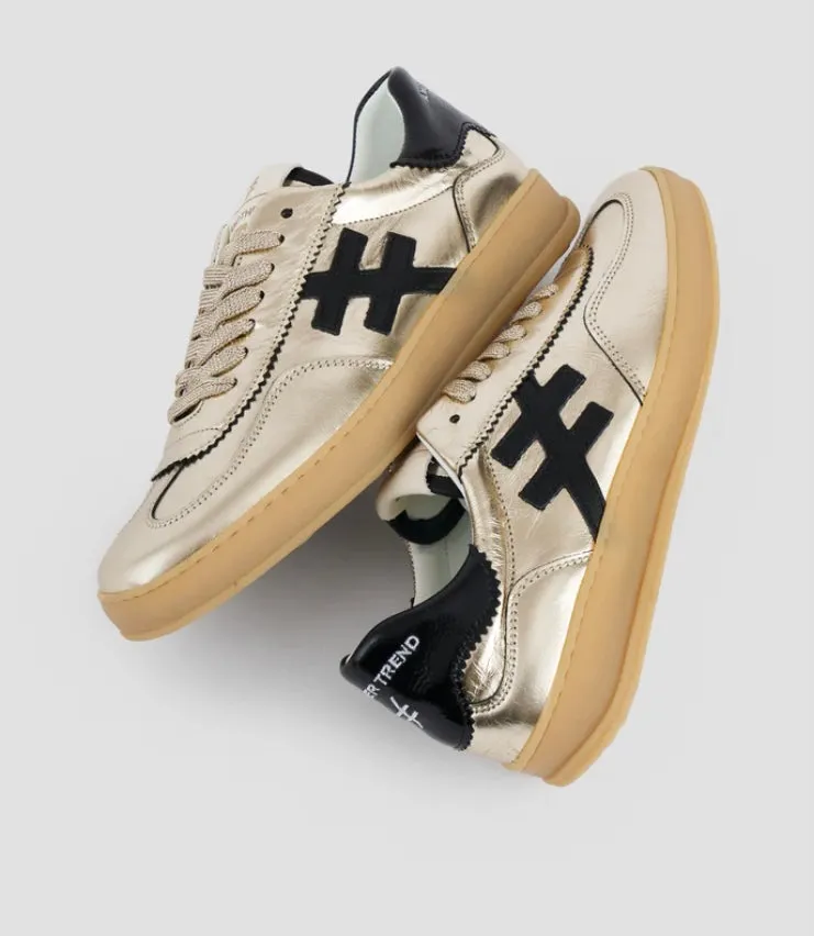 ANOTHER TREND - A032M343 Gold Metallic Trainer [Back Soon]
