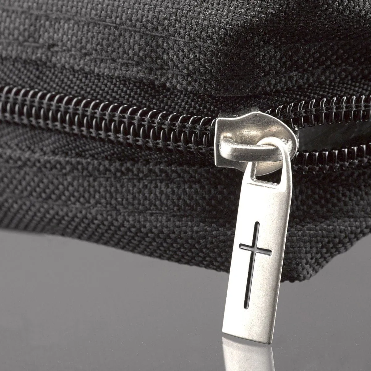 Bible Cover Value Black w/Fish