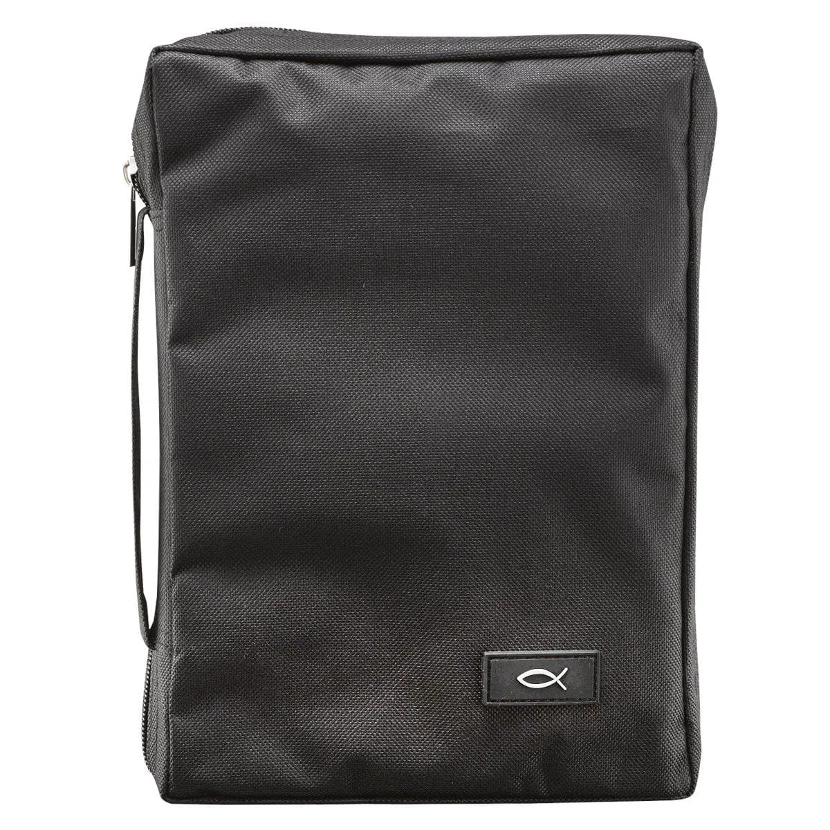 Bible Cover Value Black w/Fish