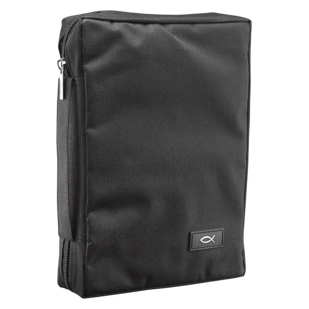 Bible Cover Value Black w/Fish