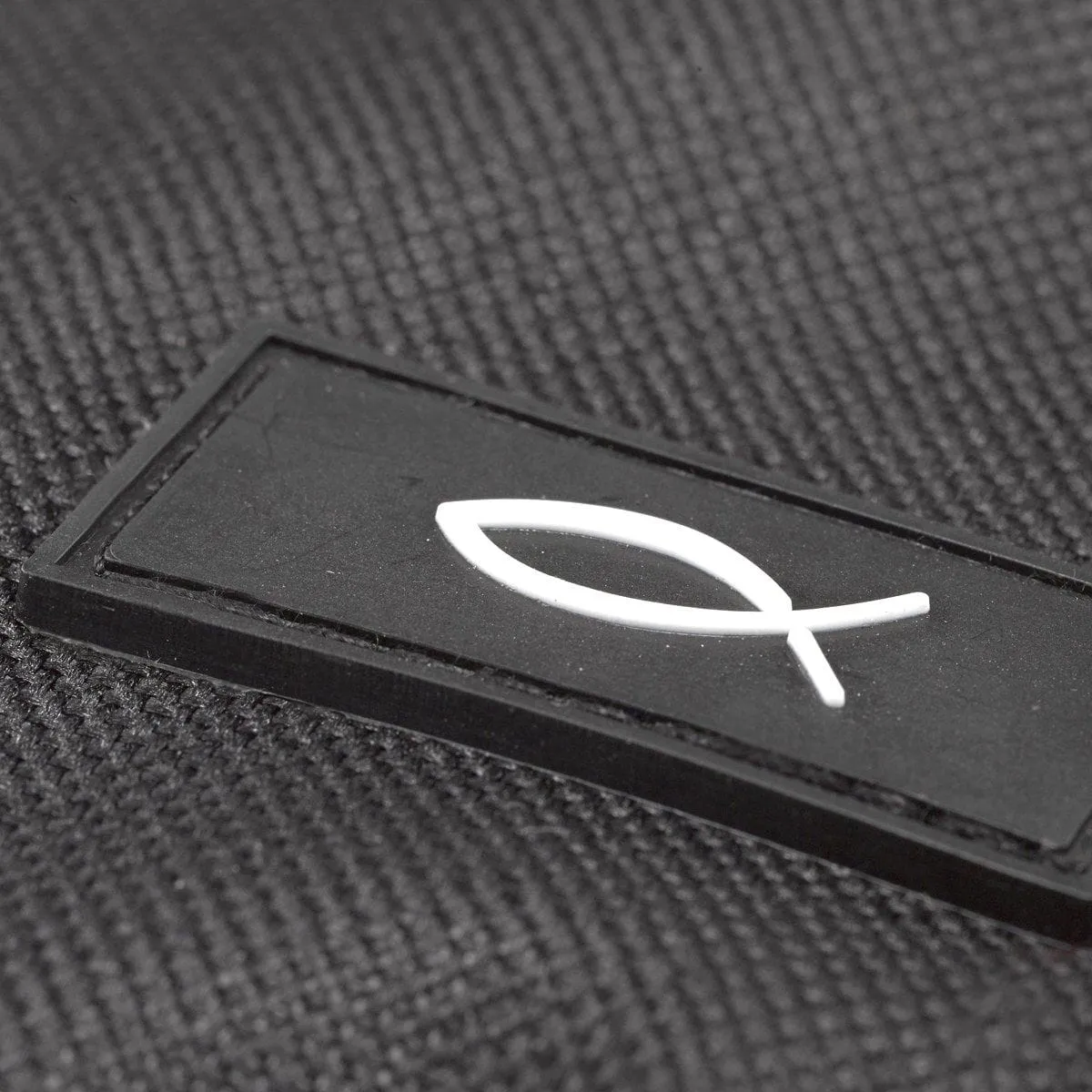 Bible Cover Value Black w/Fish