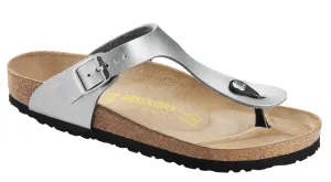 BIRKENSTOCK Gizeh Birko Flor Silver Thong