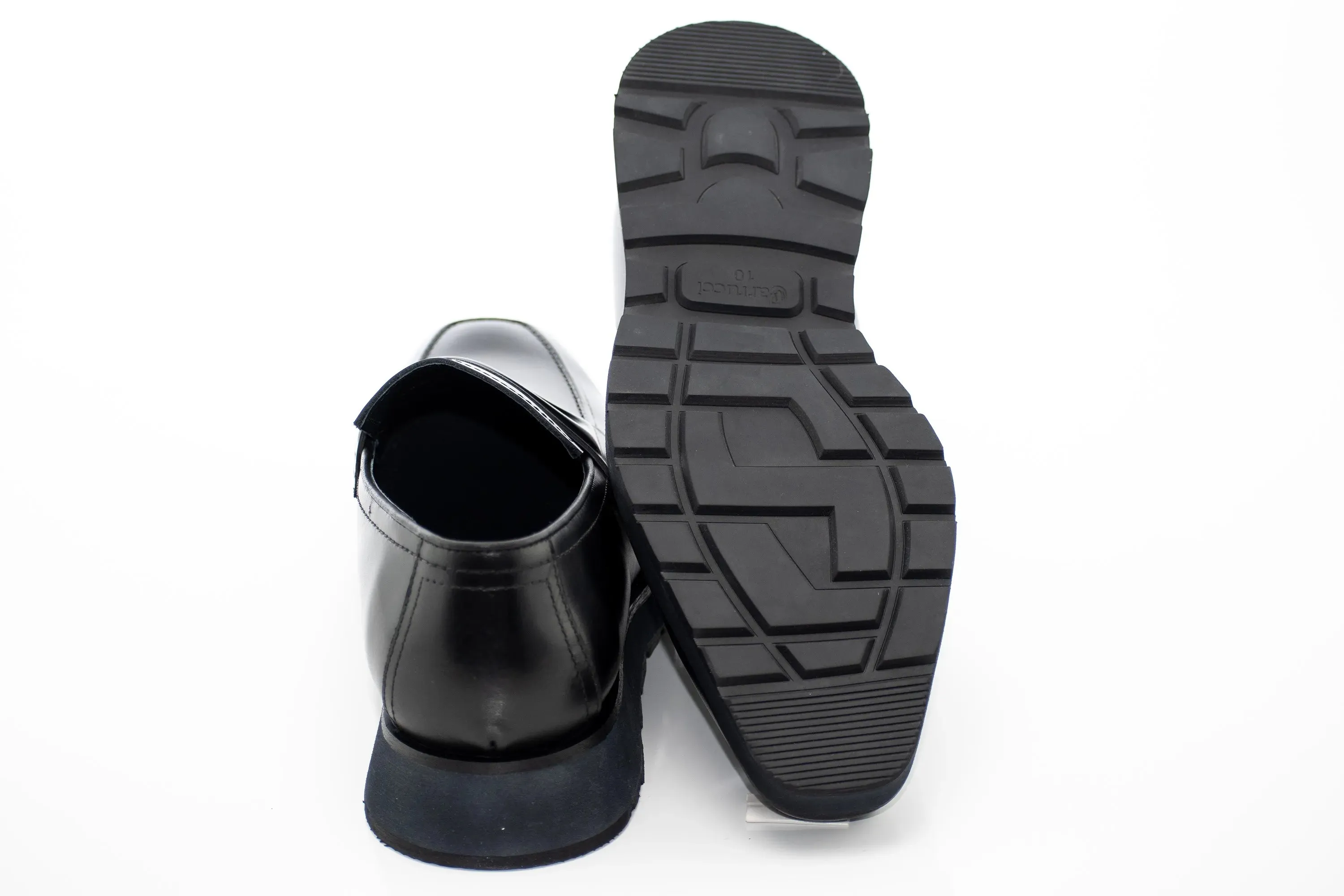Black Leather Casual Penny Loafer