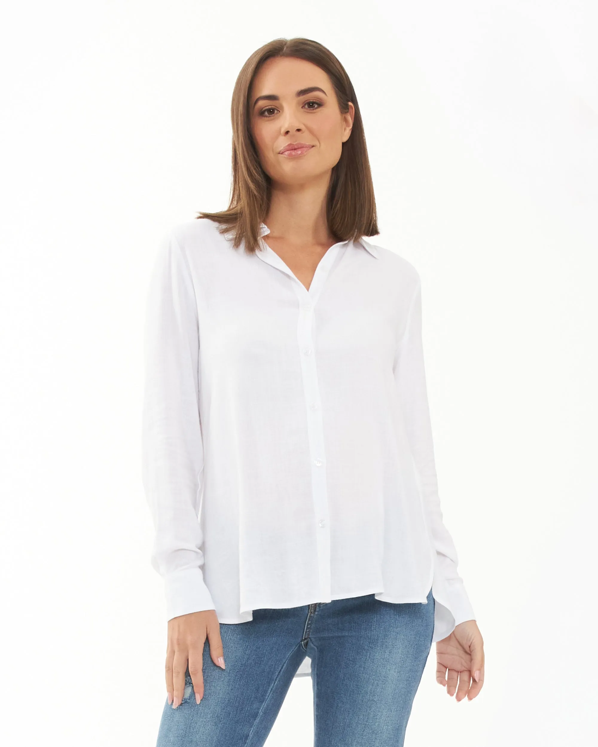 Clara Relaxed Shirt  White