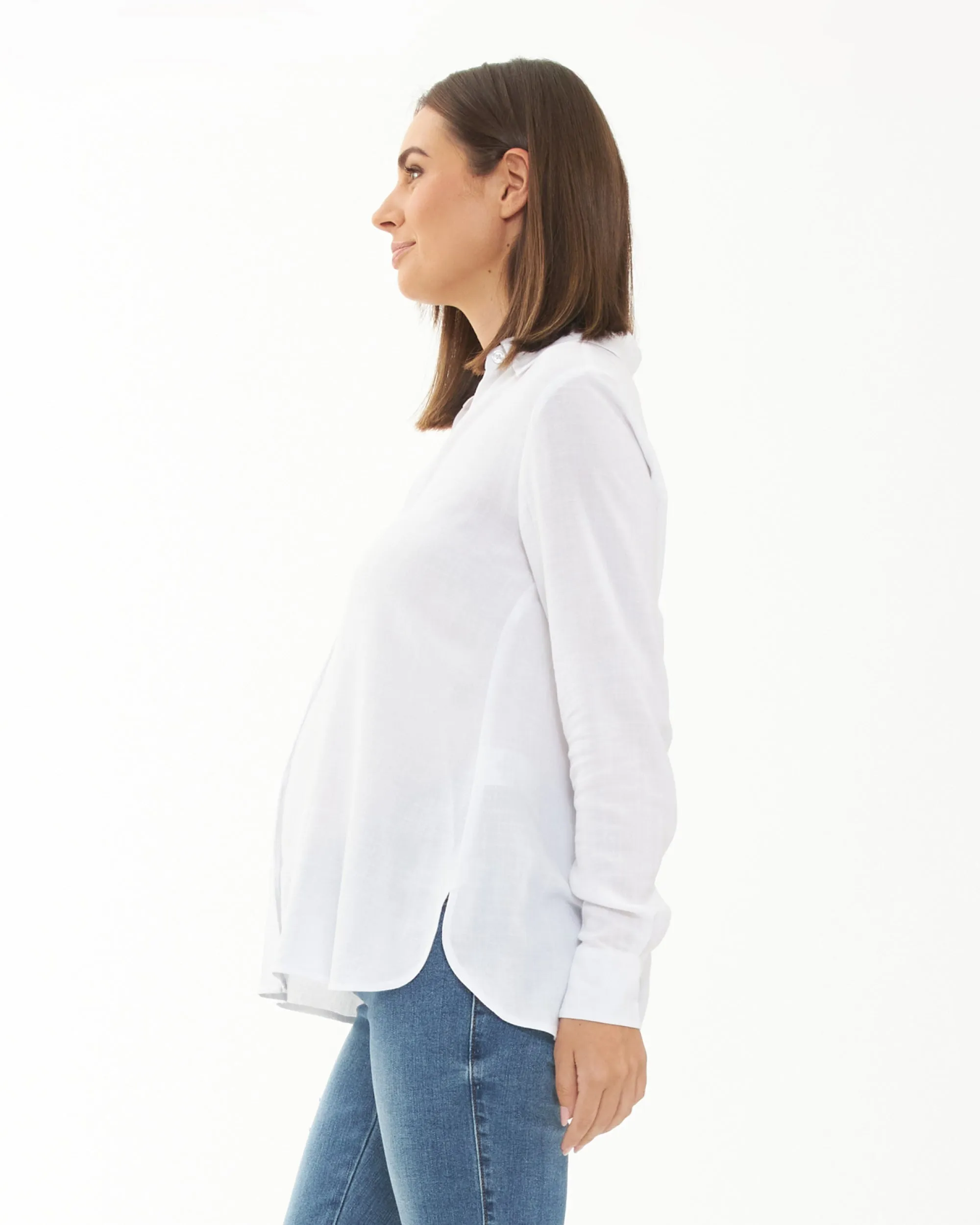 Clara Relaxed Shirt  White