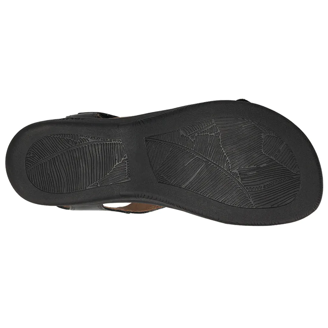 Comfyfleek Velcro Strap Arch Support Flat Sport Sandals
