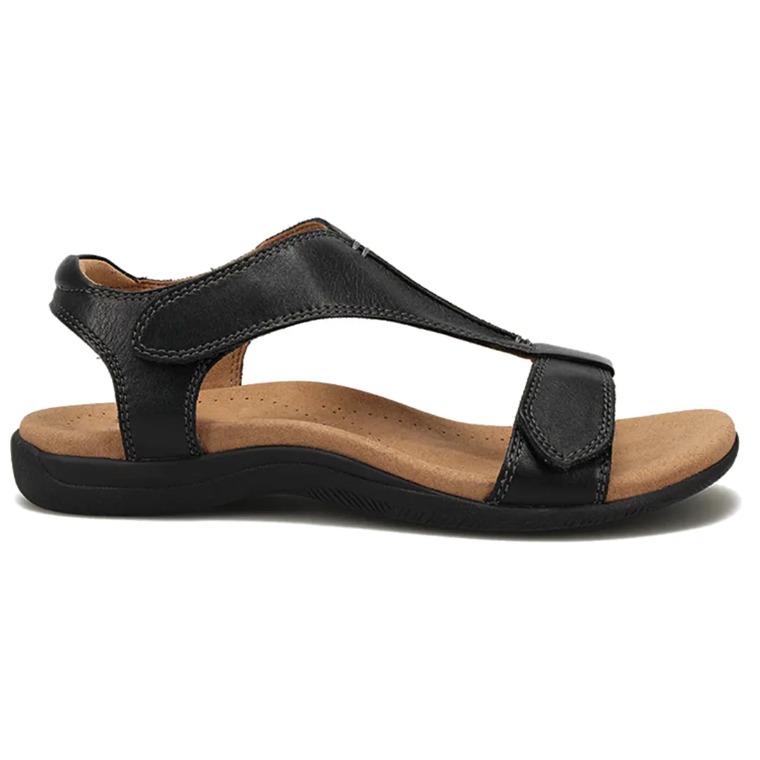 Comfyfleek Velcro Strap Arch Support Flat Sport Sandals