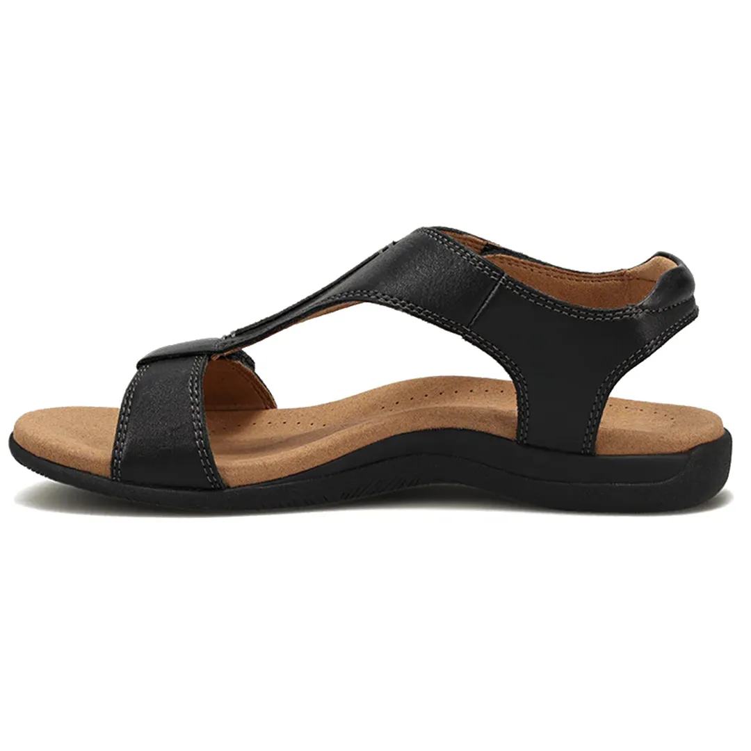 Comfyfleek Velcro Strap Arch Support Flat Sport Sandals
