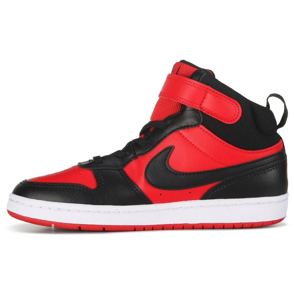 Court Borough 2 Little Kid Nike Children's High Top Sneakers, Red