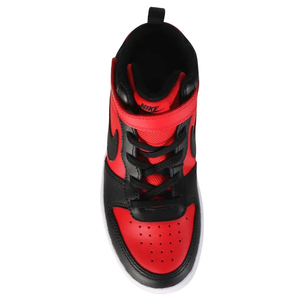 Court Borough 2 Little Kid Nike Children's High Top Sneakers, Red