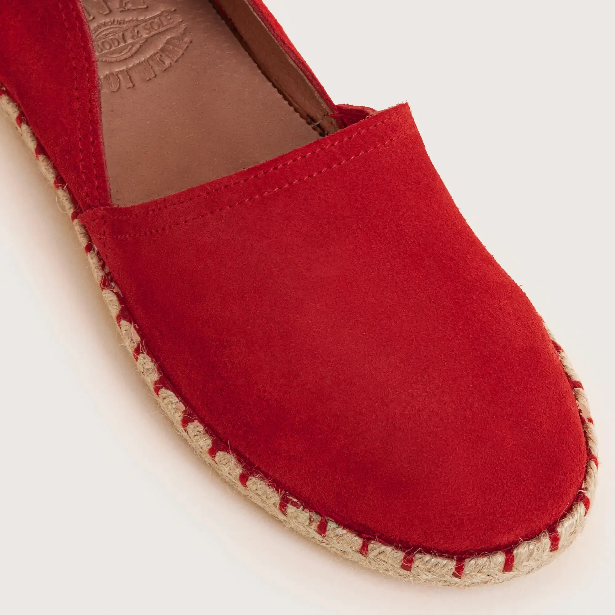 Cresent Suede Espadrille - Red