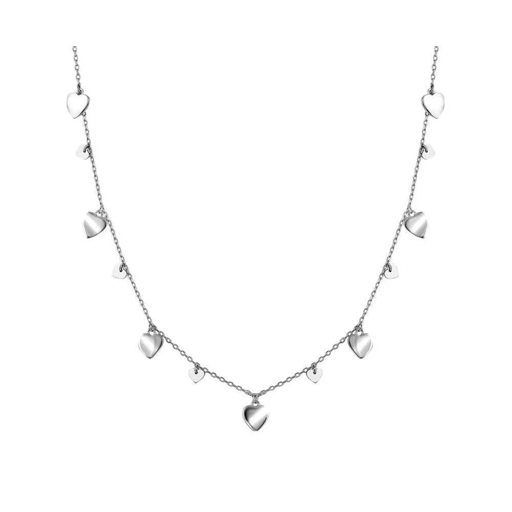Curio Cottage Pure Silver Hearty Trinkets Necklace