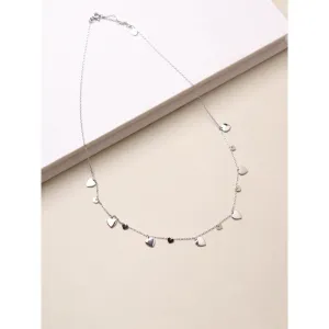 Curio Cottage Pure Silver Hearty Trinkets Necklace