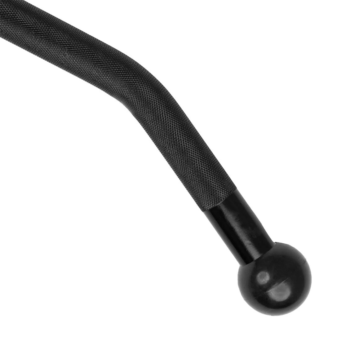 Curl Bar Revolving Attachment with Ball End Grip for Cable Machine