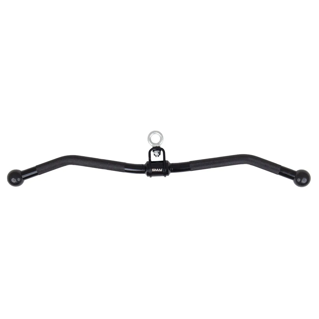 Curl Bar Revolving Attachment with Ball End Grip for Cable Machine