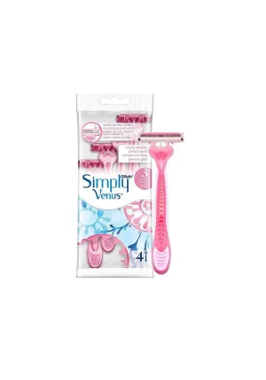 Disposable Simply Venus 3 blade 4 Pack