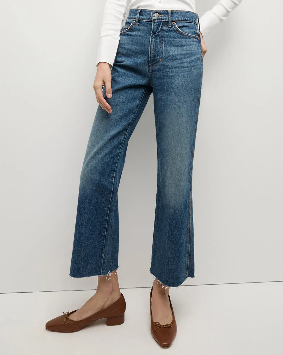 Dylan Raw Hem Straight-Leg Jean