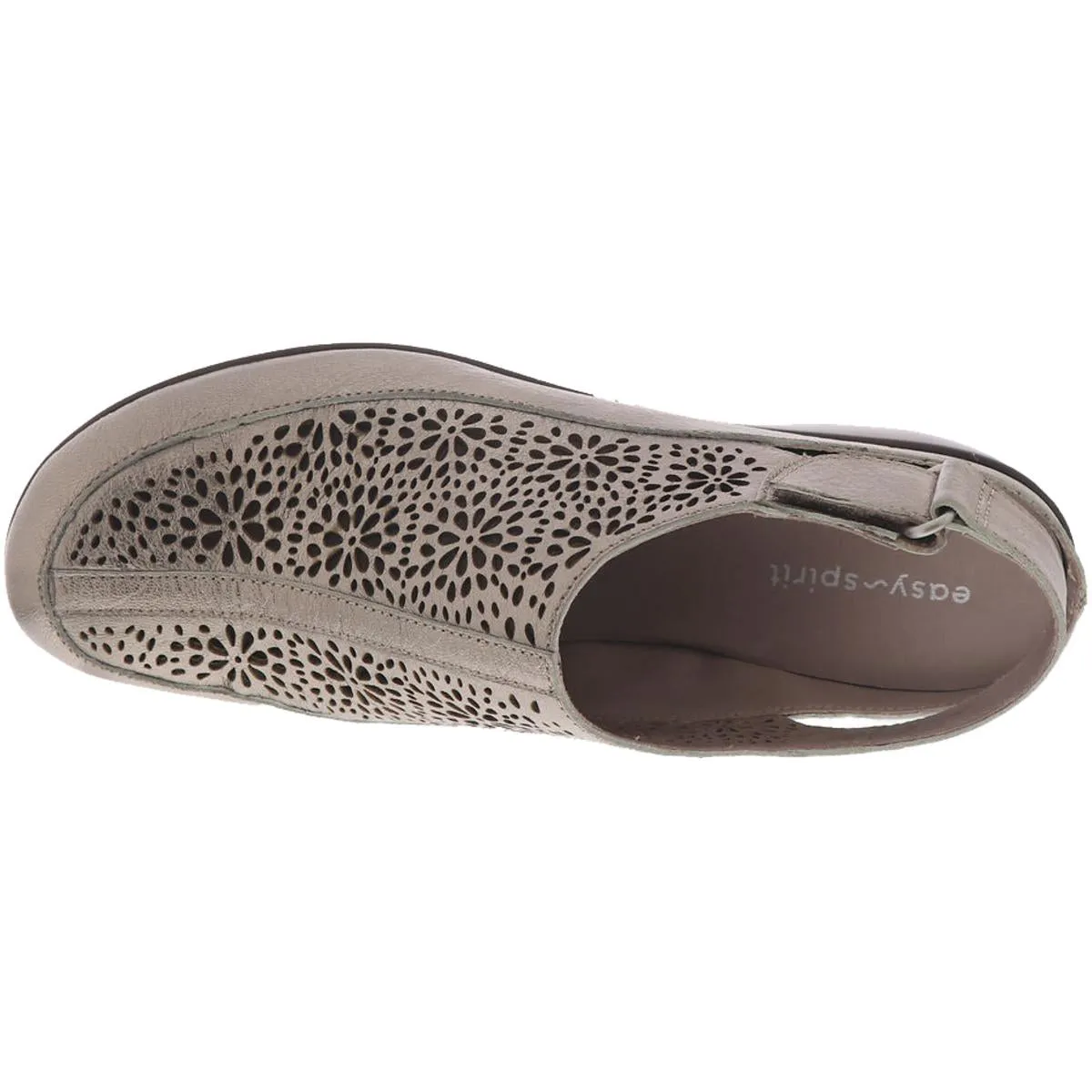 Easy Spirit Womens Dawn Leather Laser Cut Sandals Shoes