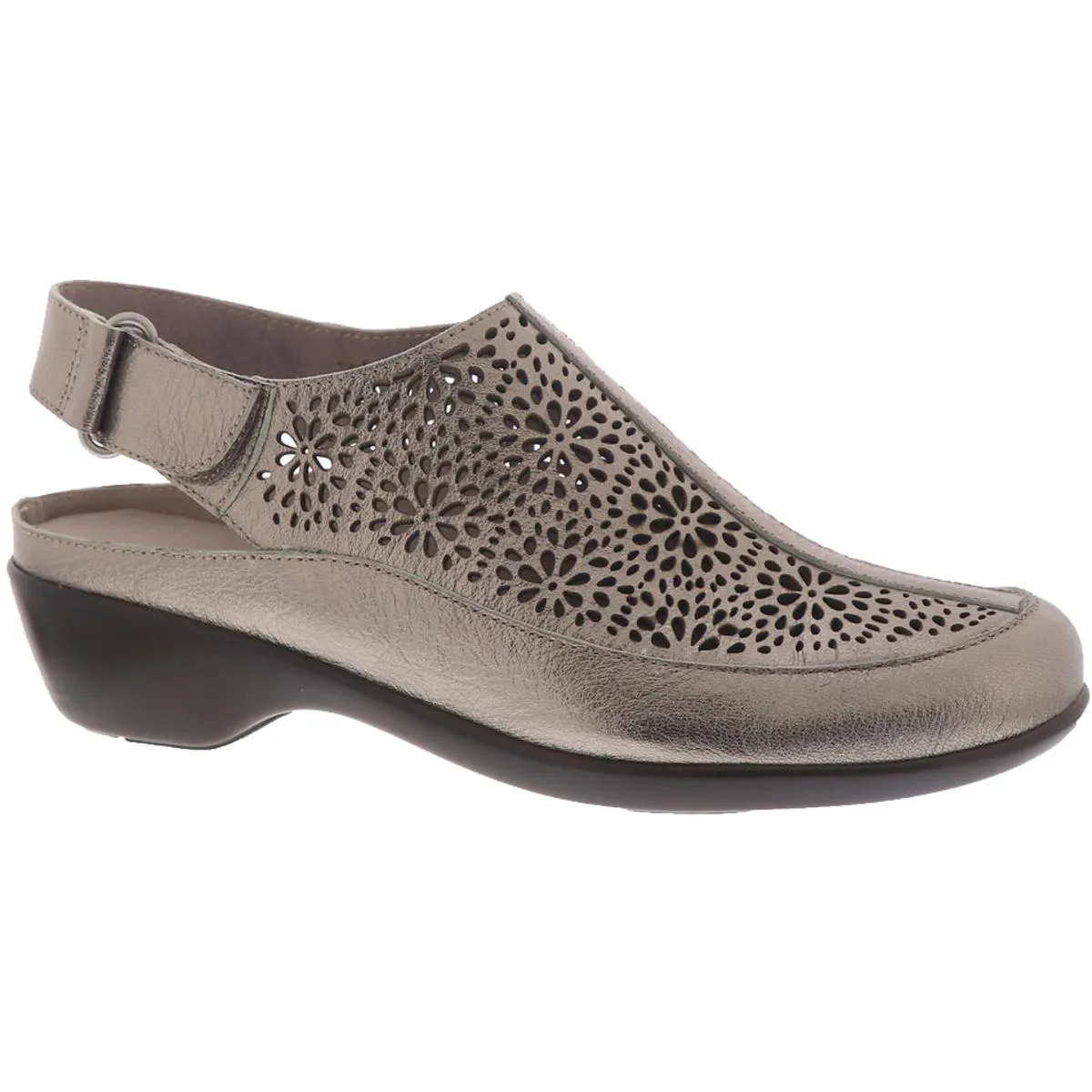 Easy Spirit Womens Dawn Leather Laser Cut Sandals Shoes