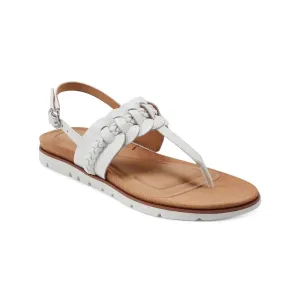 Easy Spirit Womens Elaine Leather Round toe Thong Sandals