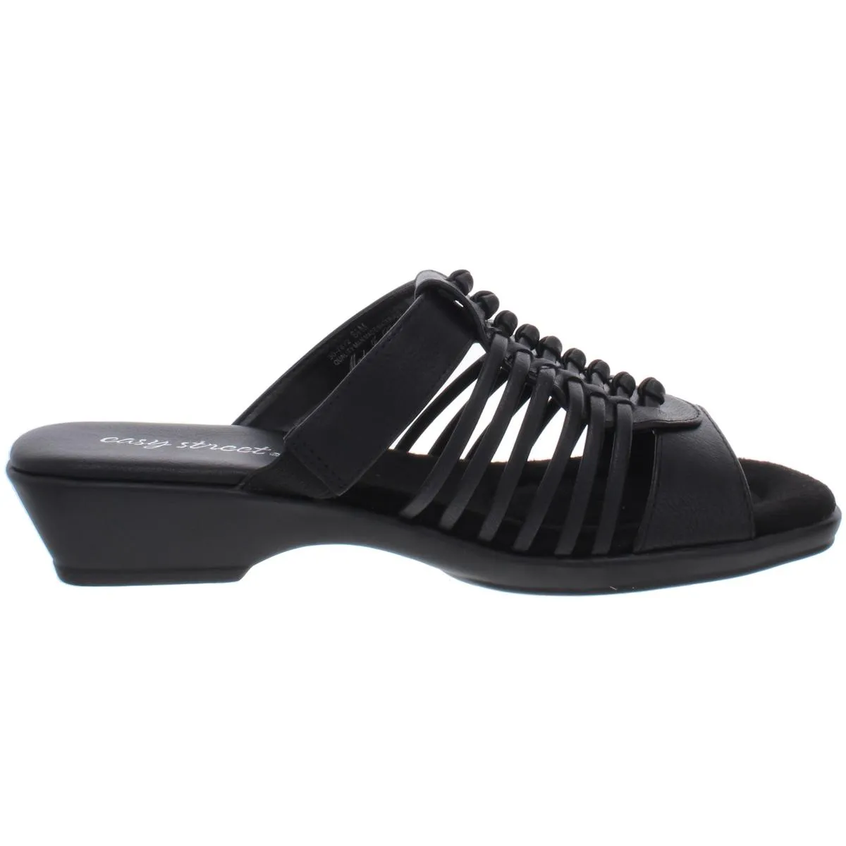 Easy Street Womens Nola Strappy Slip On Slide Sandals