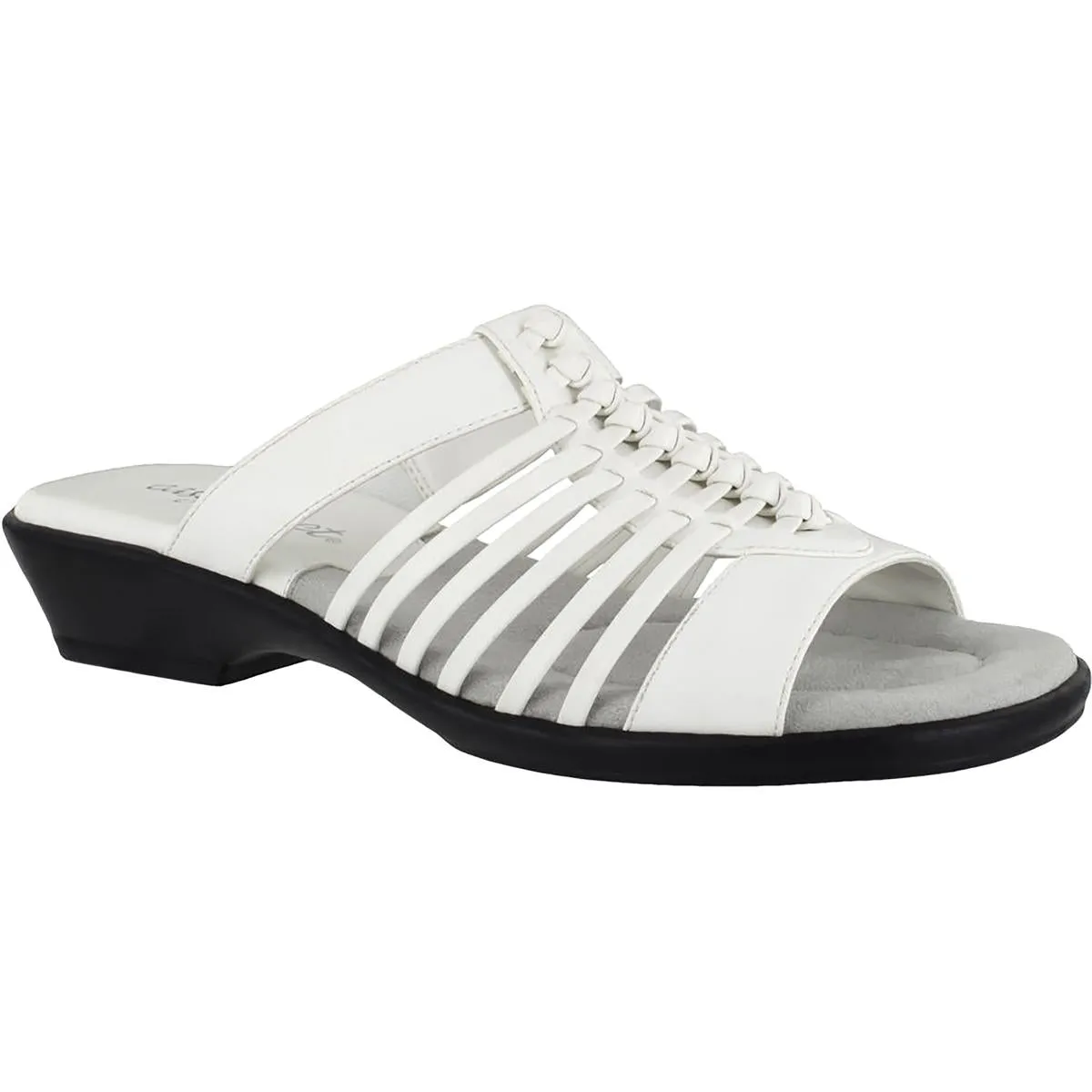 Easy Street Womens Nola Strappy Slip On Slide Sandals