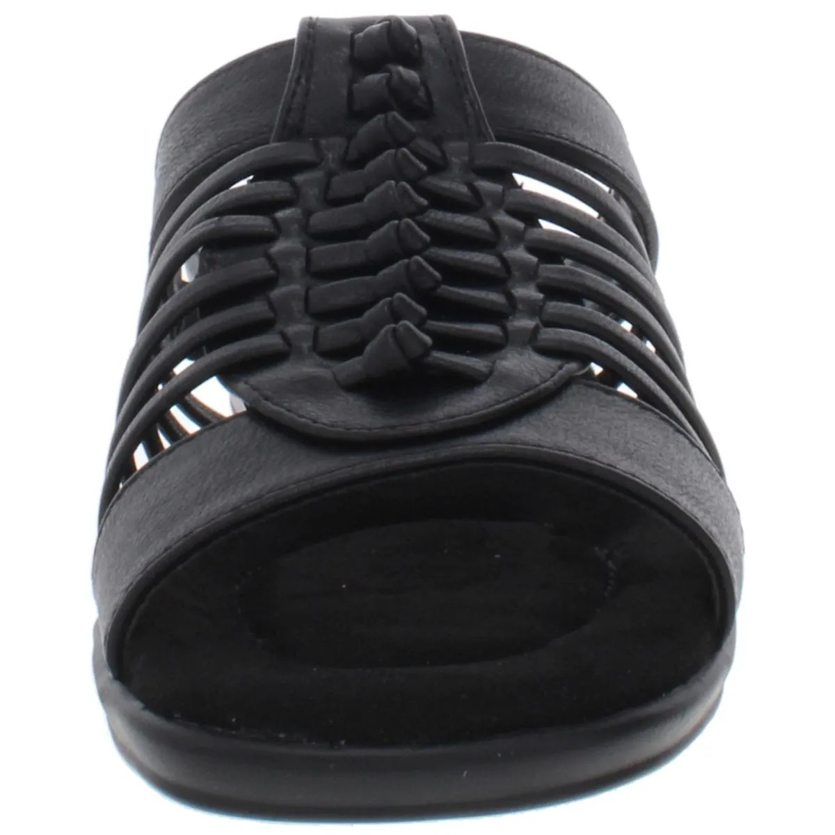 Easy Street Womens Nola Strappy Slip On Slide Sandals