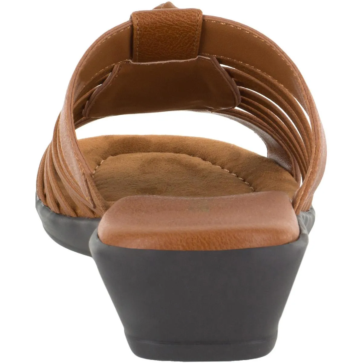 Easy Street Womens Nola Strappy Slip On Slide Sandals