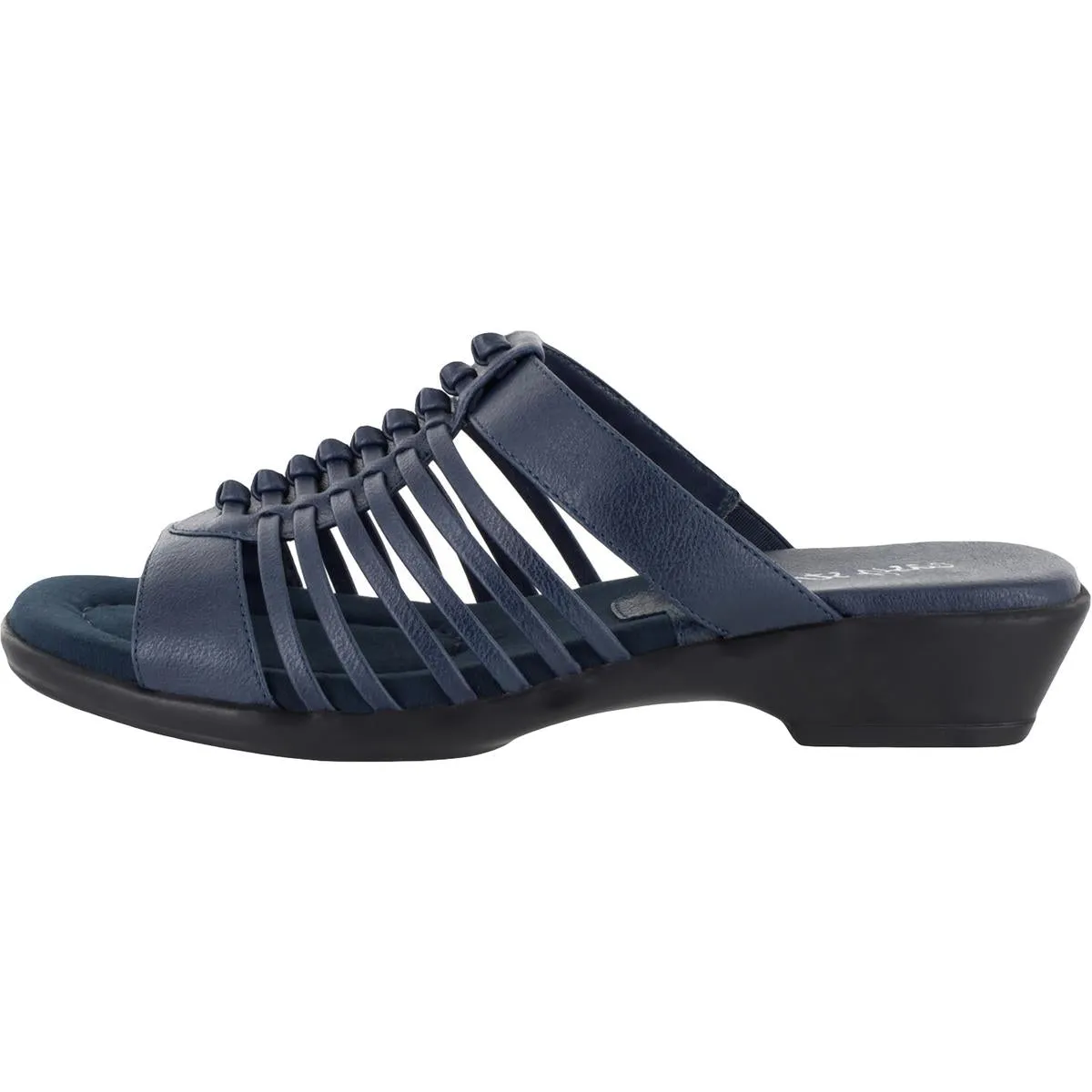 Easy Street Womens Nola Strappy Slip On Slide Sandals