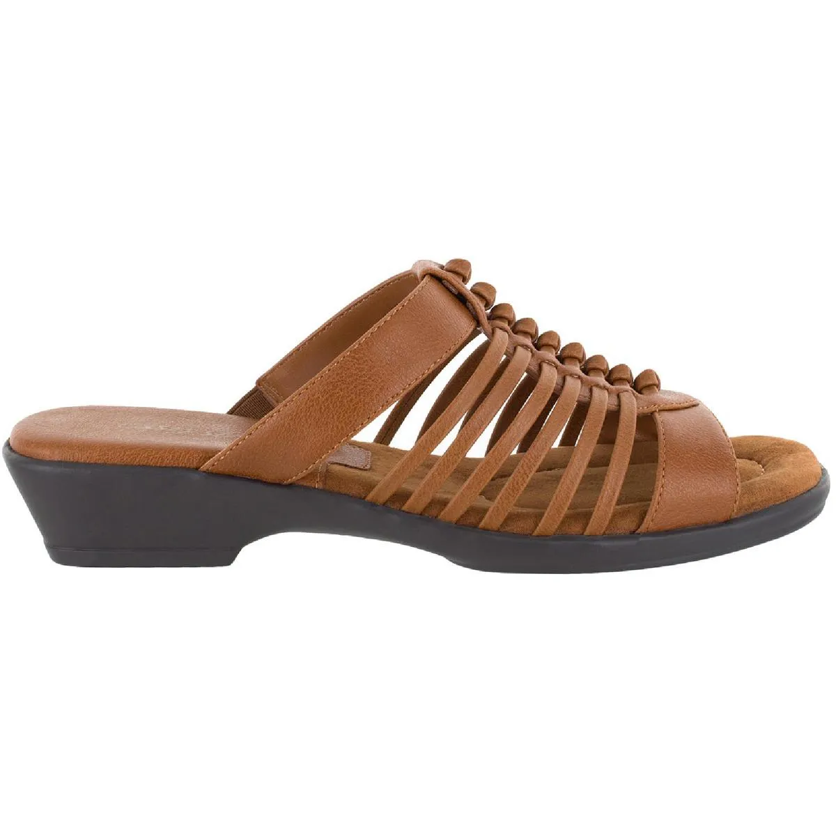Easy Street Womens Nola Strappy Slip On Slide Sandals