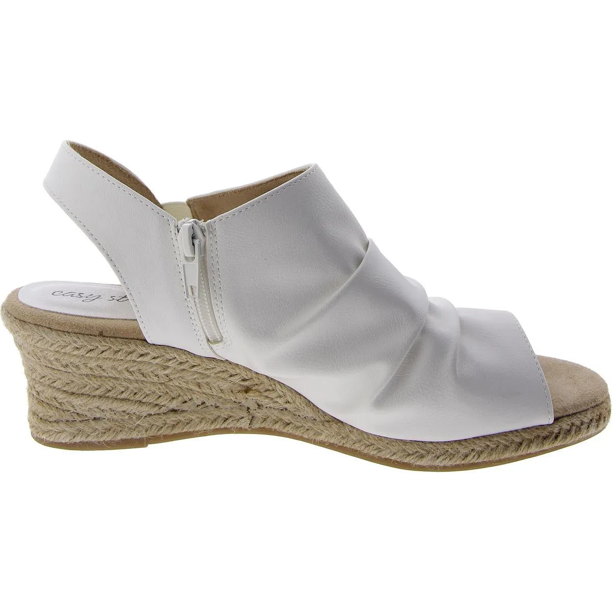 Easy Street Womens Sling Back Wedge Wedge Sandals