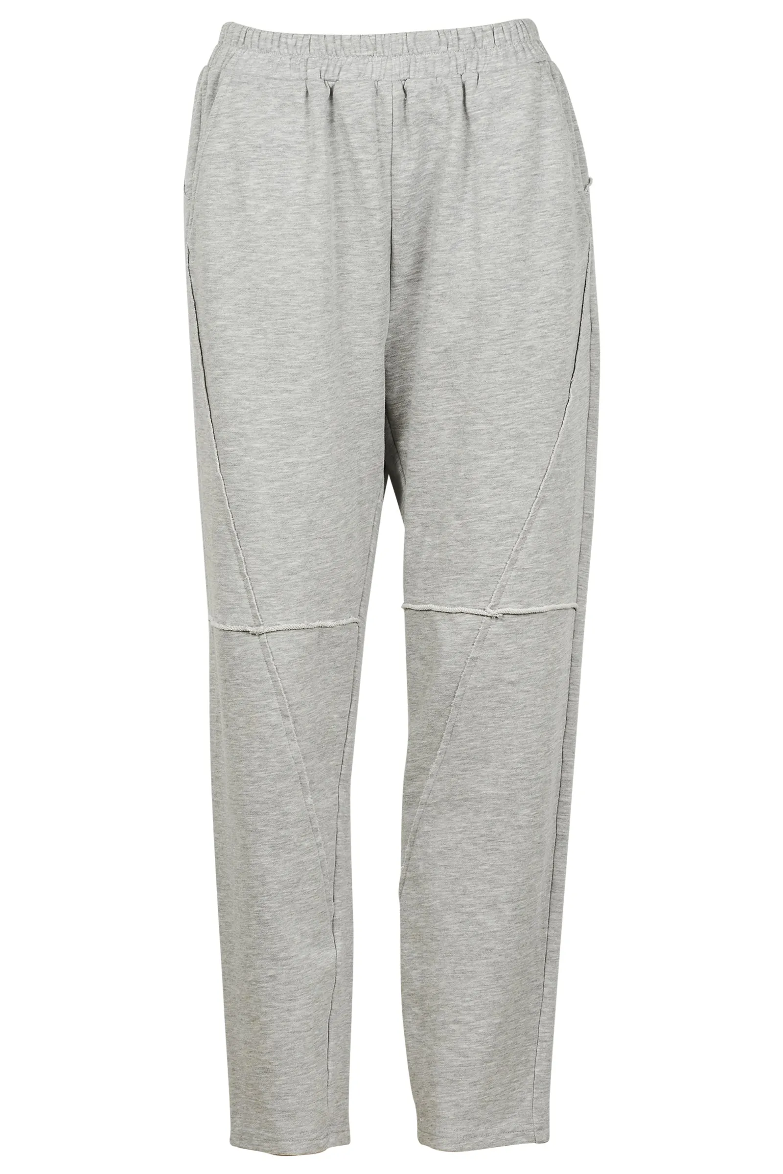 Eb & Ive Arrival seam detail sweat pant in Grey Marl