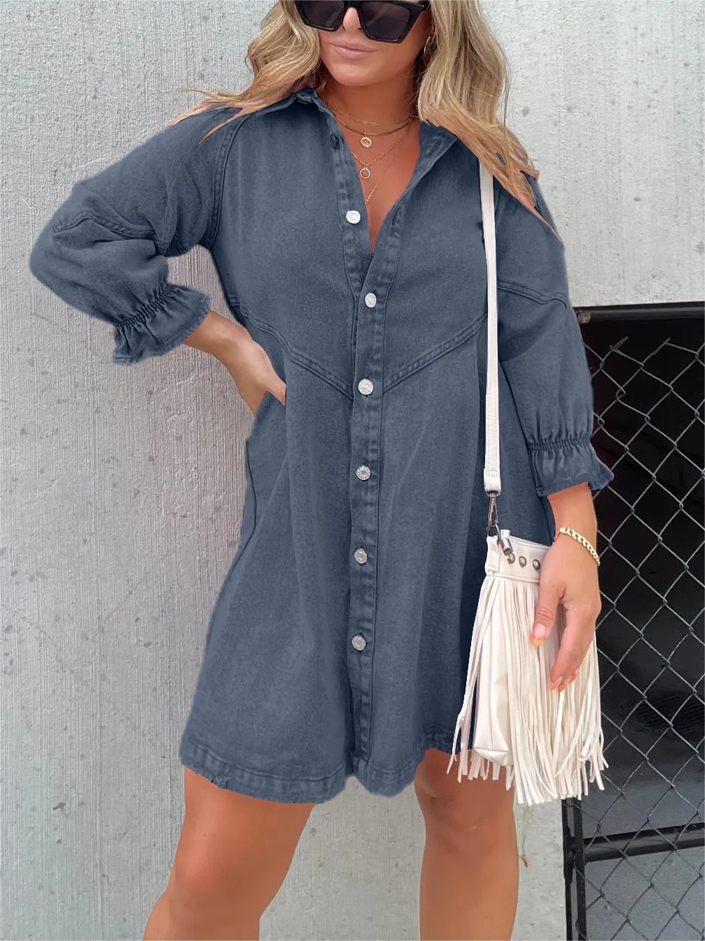 Eliana - Relaxed Denim Dress