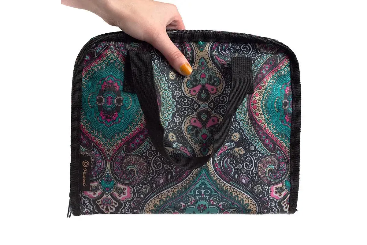 Essential Oil Storage Case with Clear Accessories Pocket (Holds 54 Vials)