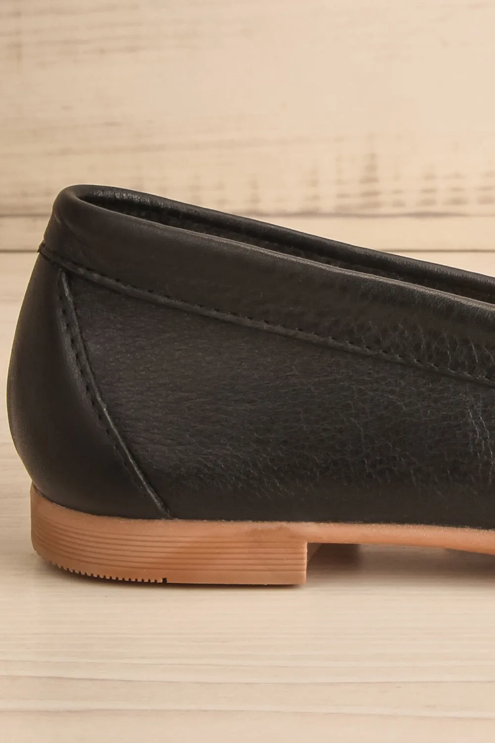 Faith Black | Leather Loafers