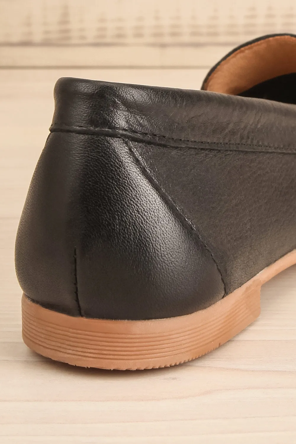 Faith Black | Leather Loafers