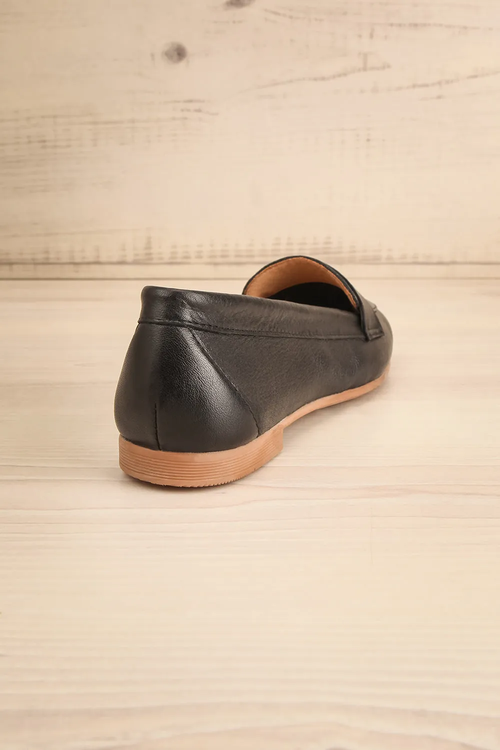 Faith Black | Leather Loafers