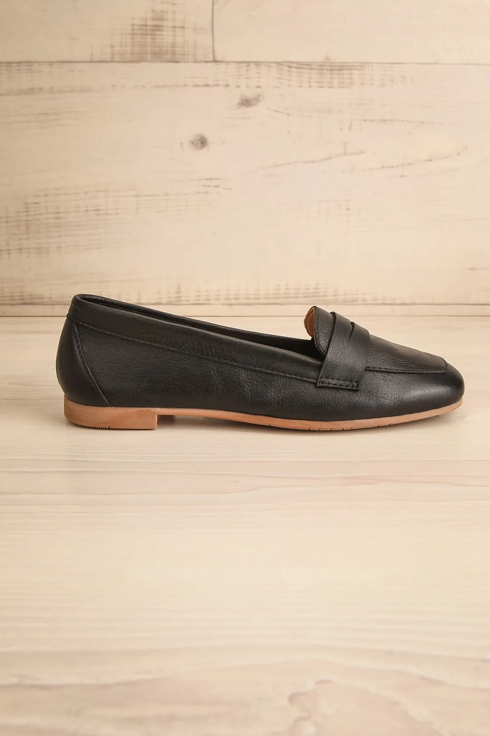Faith Black | Leather Loafers
