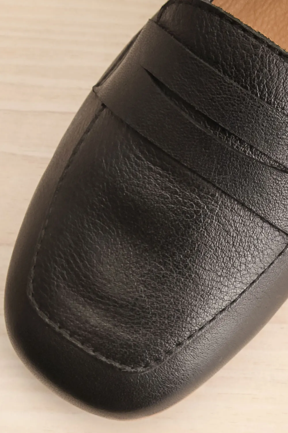 Faith Black | Leather Loafers