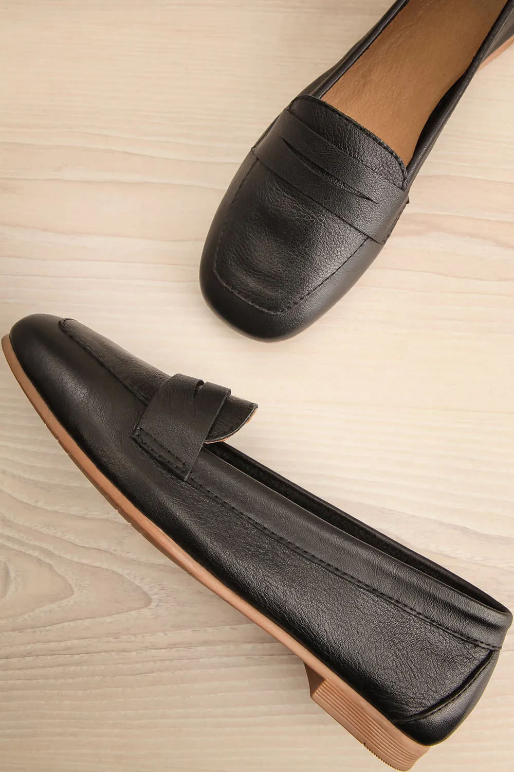 Faith Black | Leather Loafers