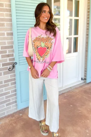 Faithfully Journey Oversized Graphic Tee