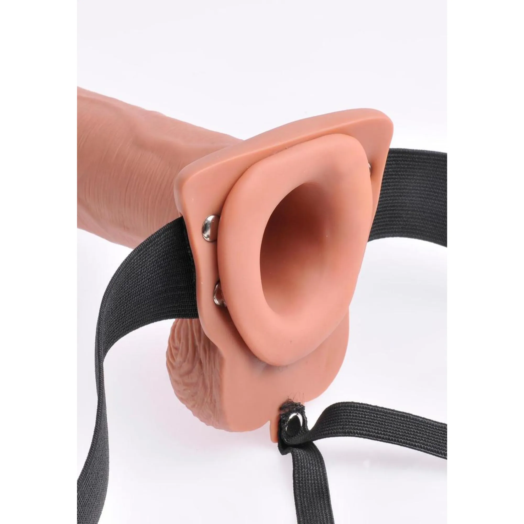 Fetish Fantasy Series - 10" Vibrating Hollow Strap-on w/ Remote Control